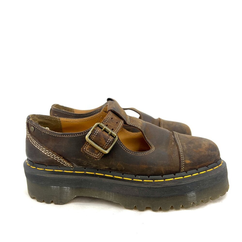 Dr. Martens Doc Martens Bethan Leather Platform Mary Janes Brown Women's 9
